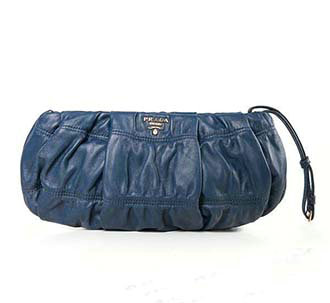 2014 Prada Gaufre Leather Evening Shoulder Bag BT0802 blue for sale - Click Image to Close